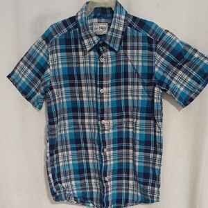 The Children's Place Blue Plaid Button Down Shirt